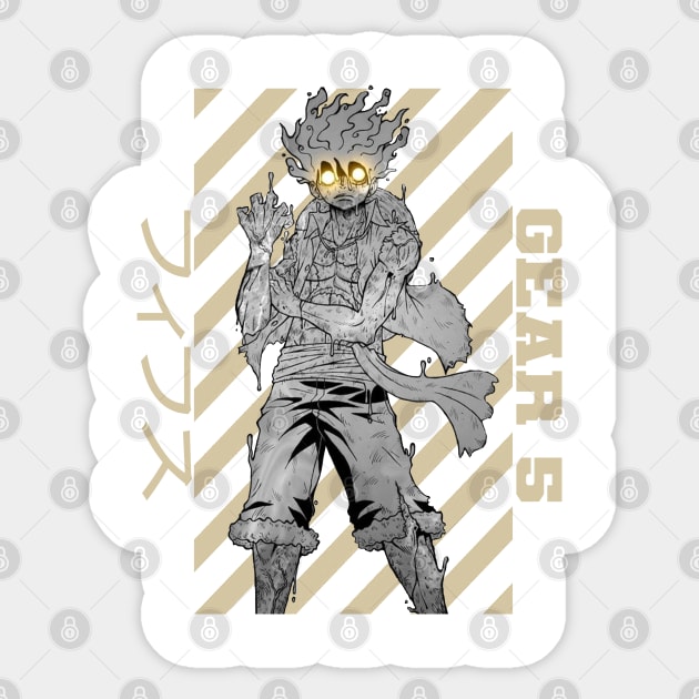 Luffy Gear 5 Sticker by abdul rahim